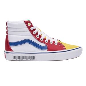 LIKE NEW VANS Womens 6.5 ComfyCush Old Skool SK8-Hi Retro Mart Barcode Sneakers